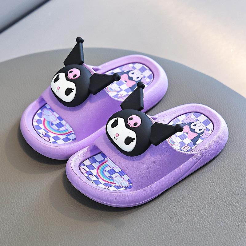 

Sanrio Hello Kitty Slippers Summer Home Indoor Bathroom Anti-Slip Slippers Cute Kuromi Cinnamoroll Outdoor Stylish Sandals Gifts 36-37