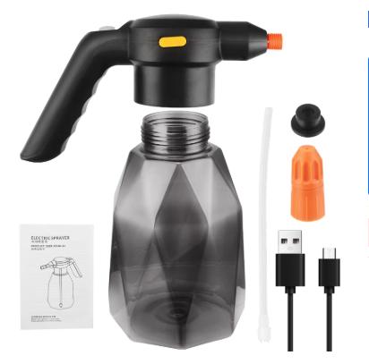 Electric Spray Bottle 2L, Rechargeable Battery Powered Sprayer Spray Electric Handheld Sprinkler Atomizing Watering On a Single