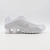 AR3565-101 Nike Shox R4 White Metallic Silver Max Orange (Women's)
