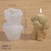 Diy 3d Candle Puppy Making Silicone Mold Kit Ice Cube Fake Dogs Scented Soap Resin Home Decor Handmade Cute Gift Table Ornaments