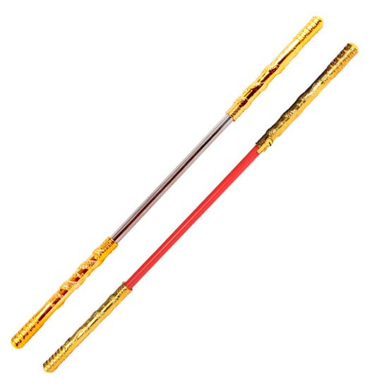 Golden Wukong Ruyi Jingu Bang 60cm Automatic Expansion Auspicious Cloud Relief Play Cosplay Prop Sticks