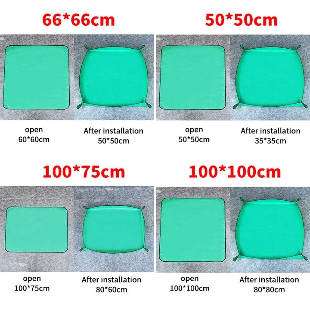 Durable 50cm-100cm Planting Mat Waterproof Reusable Transplanting Mat Foldable Soil Replacement Pad