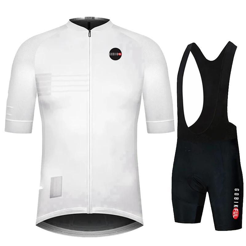 2026 Gobikful Set Maglia Ciclismo Uomo Abbigliamento Estivo Ciclismo Magliette Bici da Strada Completo Pantaloncini con Bretelle Bici MTB Ropa Ciclismo Maglia