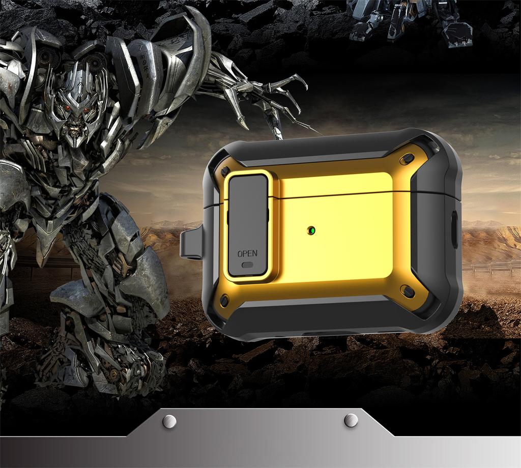 Applicable To Aipods Pro1 Generation Protective Case, Mecha with Switch, Apple 1 Generation Bluetooth Headset Case 1 Generation Anti-drop Case