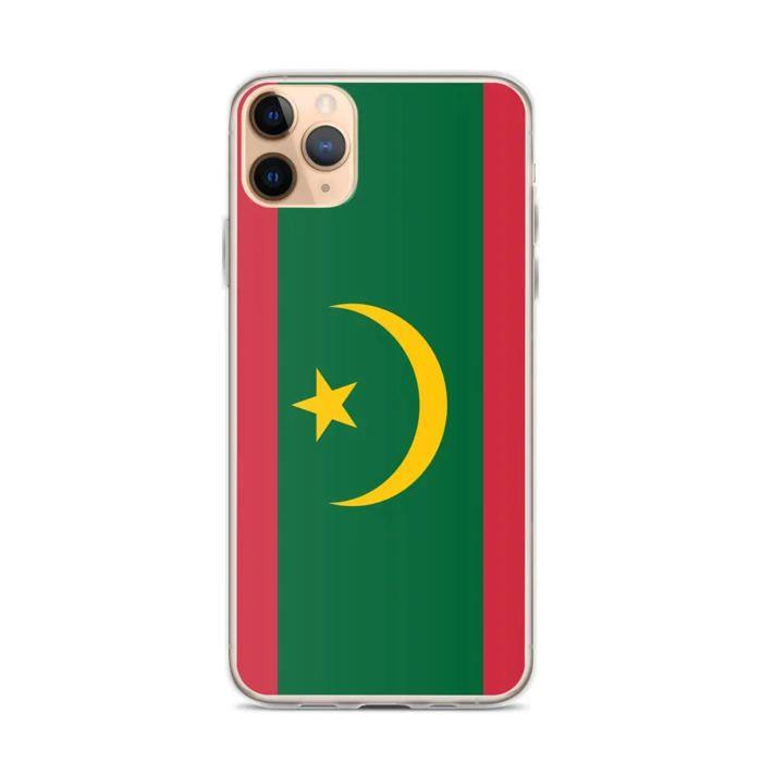 Coque iPhone - Drapeau Mauritanie - iPhone 11 Pro Max - Souple - Multicolore - Verticale