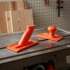 2 Pieces Woodworking Push Block Anti-Slip Grip Table Saw Push Block Safety Pusher High Visibility Power Tool Accessory