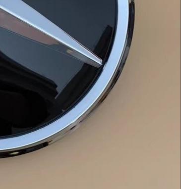 OWF5  Grill Badge 3D Mirror Front For Mercedes Benz A B C E R V G Class VITO ML GL GLE GLC S G CLA GLA GLB GLS GLK Metris CLS GT Viano