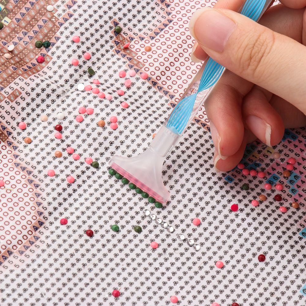 Sewing Accessories Spiral Flower 5D Diamond Painting Point Drill Pen Resin Pen Diamond Painting Pen