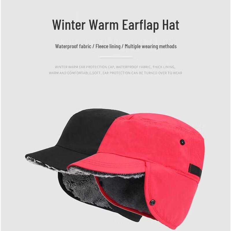 Unisex Warmer Winter Lei Feng Hut mit Ohrenklappen