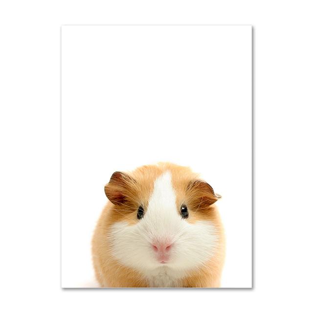 Koala, králík, veverka, slon, plátno, plakát pro dětský pokoj, nástěnný obrázek, tisk zvířat, plátno, malba, severský dětský pokoj