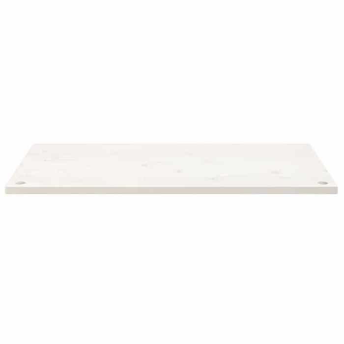 VidaXL Dessus de bureau blanc 100x50x2,5 cm bois massif de pin 824456