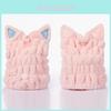 Adjustable Hair Drying Cap Hair Wrap Towel With Adorable Cat Ears For Cozy Baths**