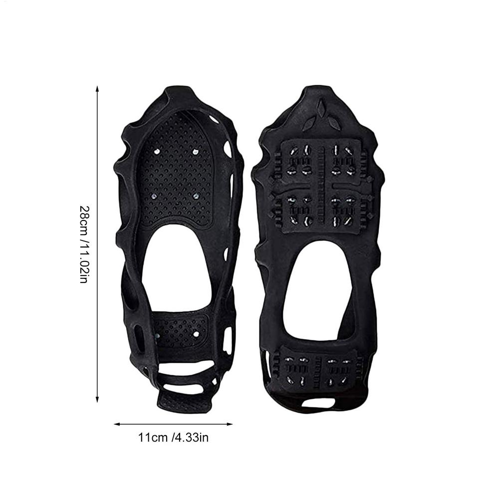 Schneeschuhe für Winterschuhe Wintergriff Gehgriff Traktionskrallen 24 Zähne für Outdoor-Enthusiasten Herren Damen Erwachsene Klettern