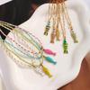 Bohemian Layered Fish Pendant Necklace Colorful Enamel Cute Trendy Adjustable for Teen Girls School Daily Wear