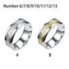 Men Ring Stainless Steel Plated Hand Jewelry Casual Party Holiday Dressing Clothing Decoration Circle Gift Craft