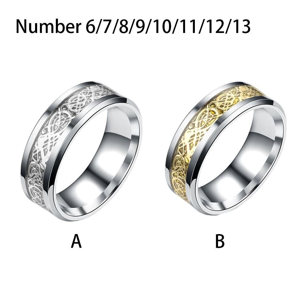 Men Ring Stainless Steel Plated Hand Jewelry Casual Party Holiday Dressing Clothing Decoration Circle Gift Craft