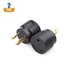 2-Pack 3 Prong Twist Lock to 30 Amp RV Adapter, 30 AMP RV Plug (NEMA L5-30P to T