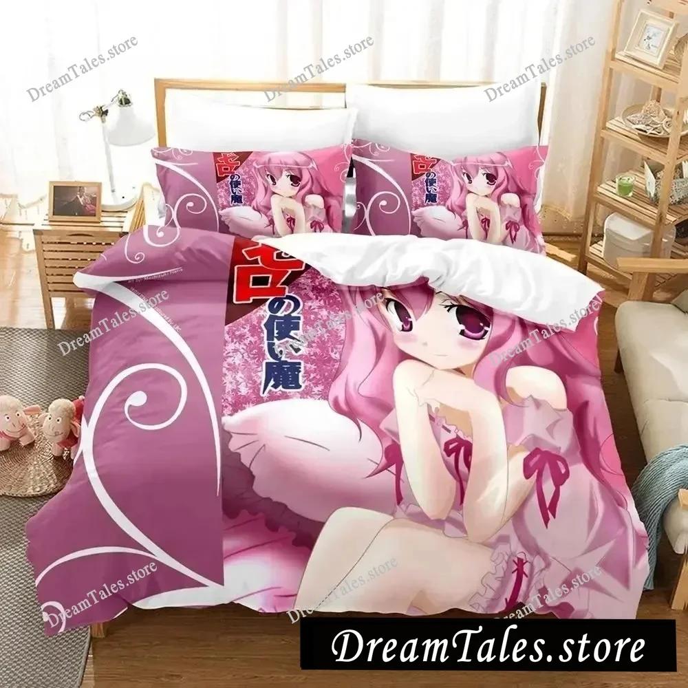 3D Print Anime Zero No Tsukaima Bedding Set Single Twin Full Queen King Size Adult Kid Bedroom Duvet Cover Sets Home Textiles