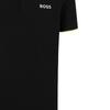 HUGO BOSS SS23 Polo Shirts Men's Black Polo Collar Moderate Straight Fit 50469094-002