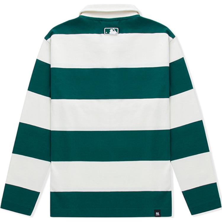New MLB MLB Preppy Style Collection New York Yankees Polo Shirt Unisex Dark Green 3APQV0151-50GND