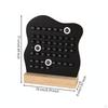 Wooden Desk Calendar Desktop Standing Minimalist Date Board for Office, Study Room