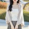 Dense Knit Wool Shawl Cardigan: Women's 2025 Fashion, Dual-Use Scarf and Coat, Spring/Autumn/Winter Style, Loose Fit