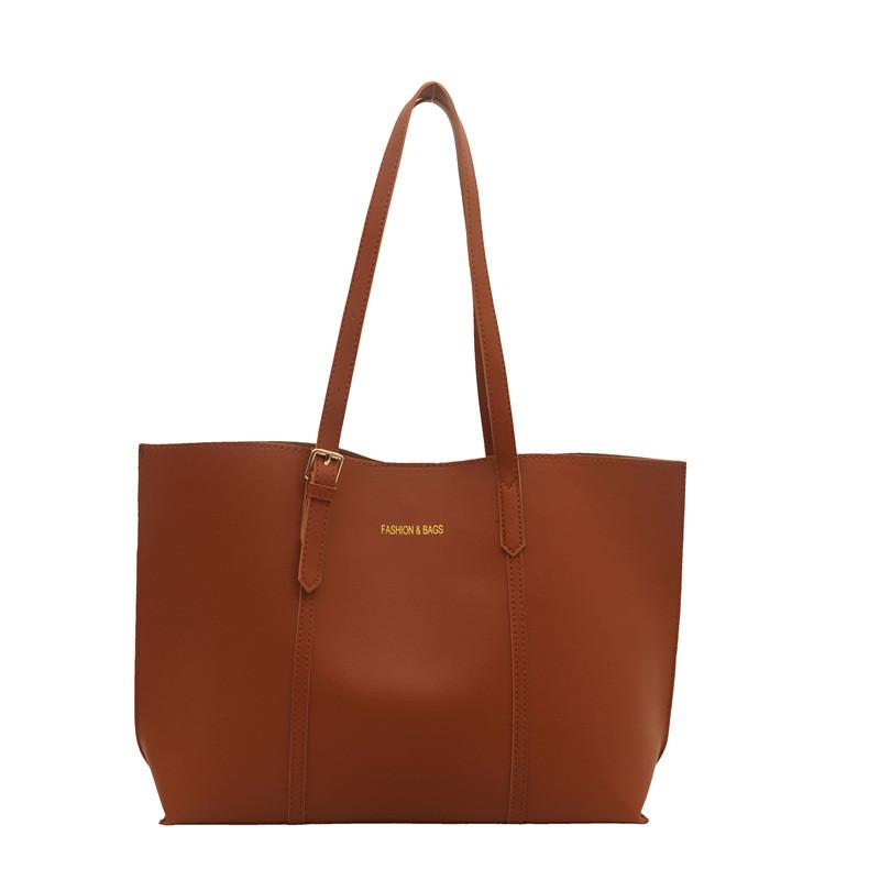 Large Multipurpose Elegant Tote Bag For Women Featuring Modern Minimalist Style And Durable Pu Material