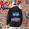 KPOP Print Hoodie Harajuku Punk Herren Damen Y2k Hoodie Kleidung Übergroße Goth Sweatshirts für coole Mädchen Jungen Streetwear Oberteile
