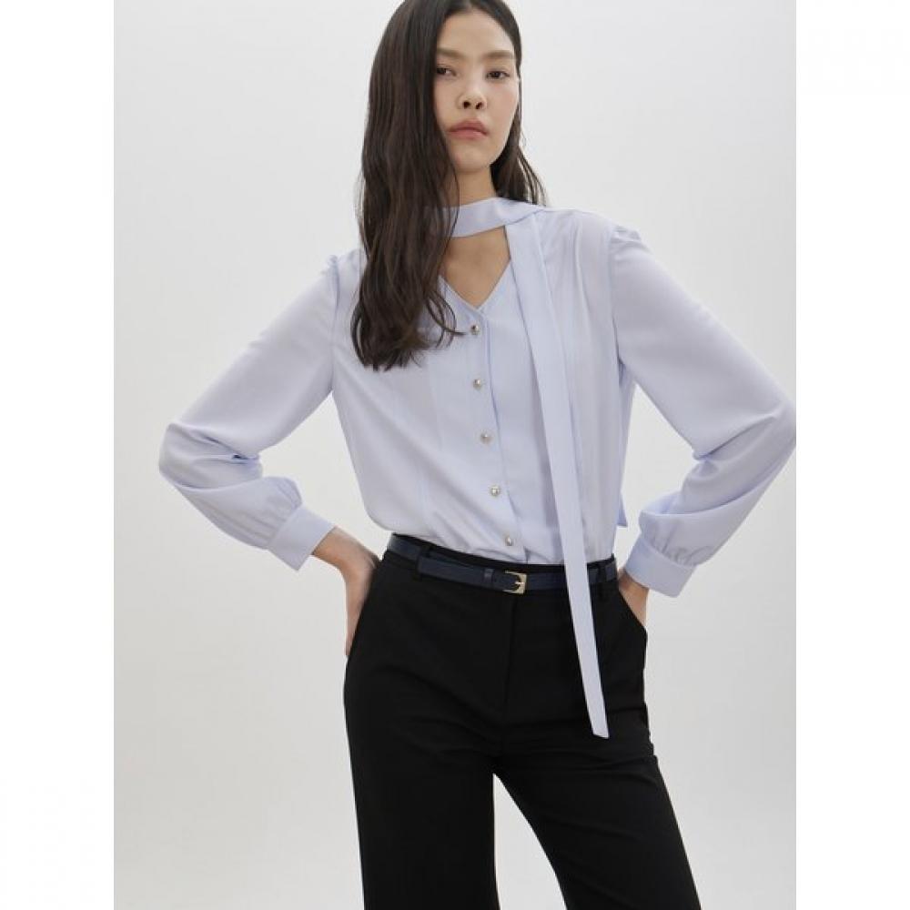 Cc Collect Shirring Tie Blouse C261msc002