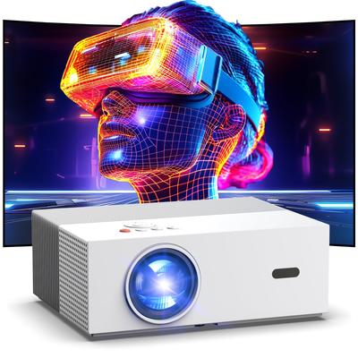 JOWLURK Heimprojektor im April 4K Autofokus Trapezkorrektur WiFi 6 Sofortige Bluetooth-Verbindung Kompakt Decke HiFi Großer Zoom Verbindet sich mit Spiel und DVD Geschenk enthalten