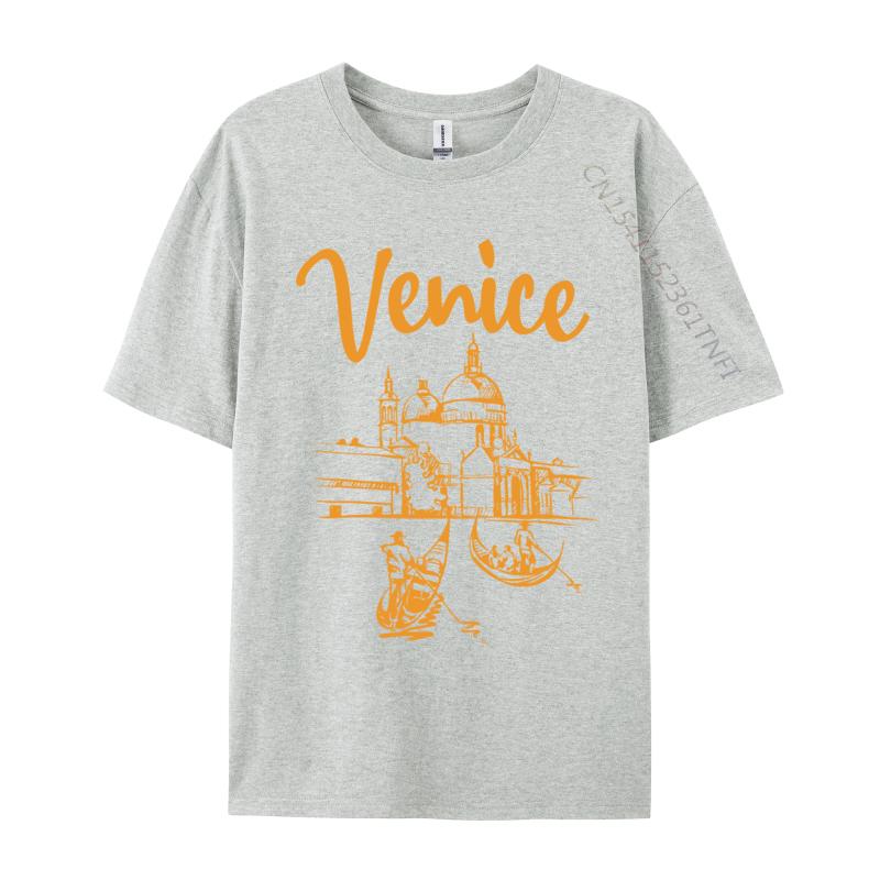 Benátky Itálie Luxusní Značkové Trička Cosie Mikiny Nadměrné Velikosti 2024 Sleva Čistá Bavlna O Krk Pánské Tričko