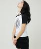 AWESOME STUDIO Circle Symbol Raglan Short Sleeve T-Shirt White