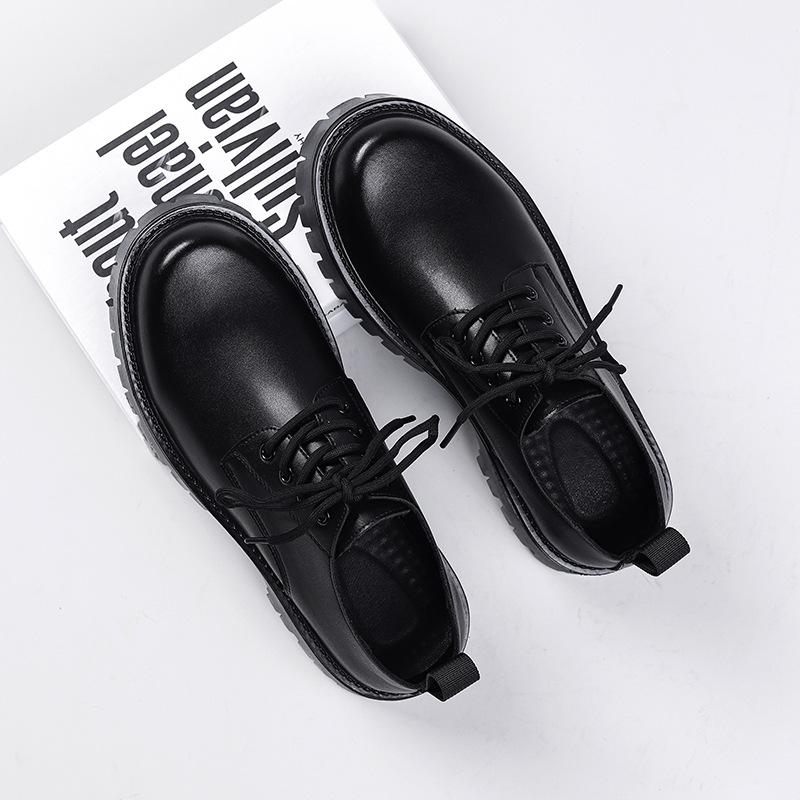 Derby leather shoes men's high-end formal wear business big head platform wedding groom casual leather shoes 98135-W