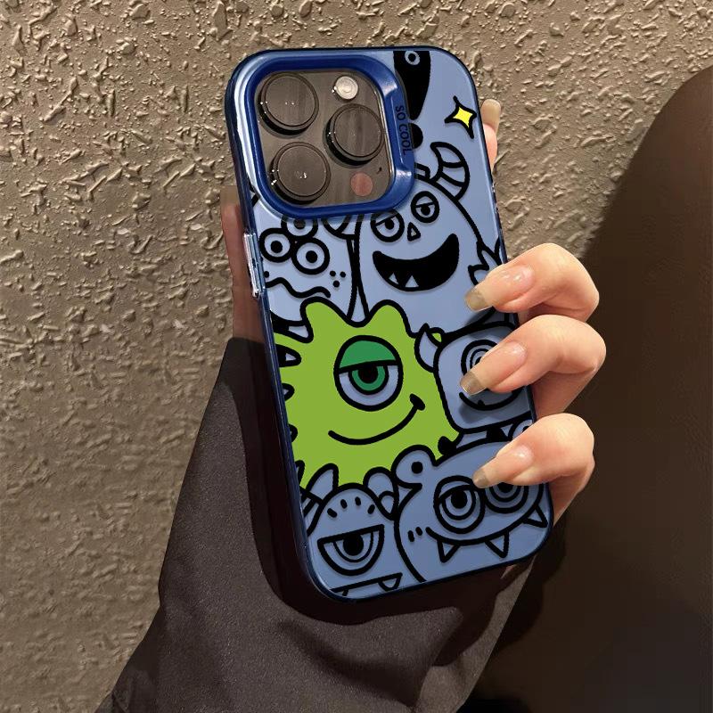 Applicable To Apple 11 Trendy Men's Mobile Phone Case 11 Little Monster Big Eyes Cartoon Iphone11 Creative 11promax