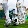 31-44  Football Shoes Shock Absorption Anti-skid and Wear-resistant Long Spike Outdoor Sports Training Football Shoes