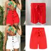 Stylish Women's High Waisted Button Shorts For Summer Casual Loungewear Comfort