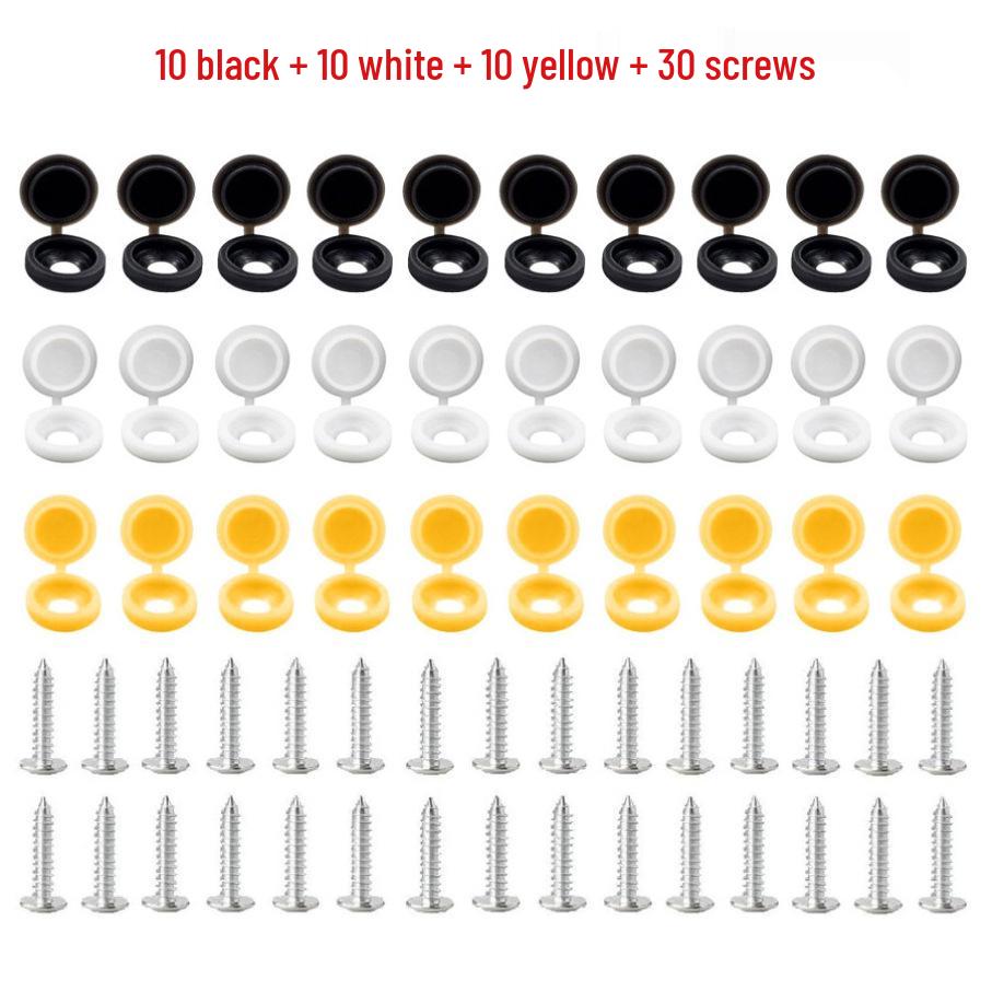 Decorative Snap-On Screw Caps for 3mm-5mm Screws