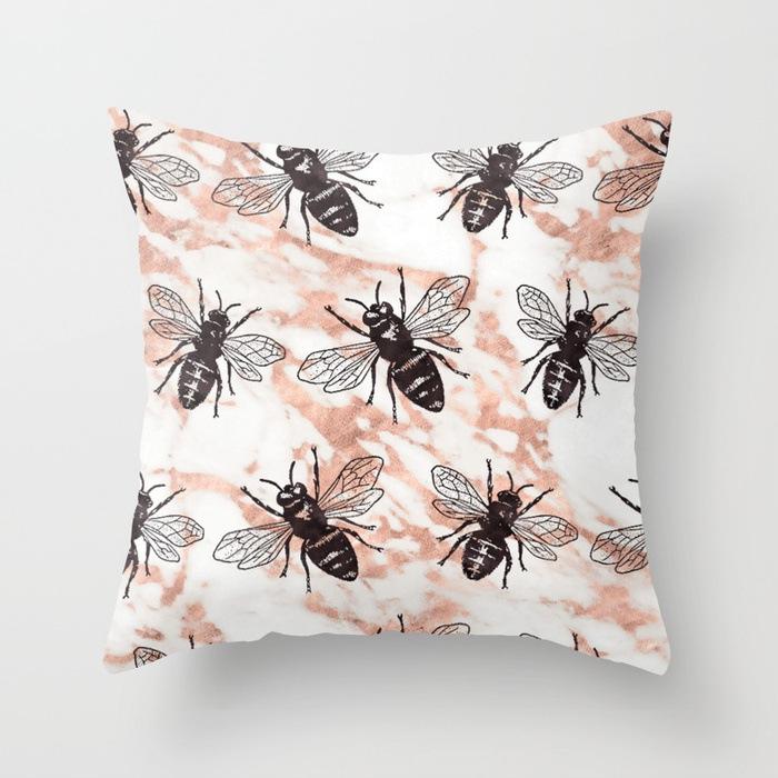 New Ins Style Pink Geometric Love Series Pillowcase Sofa Pillow Car Cushion Cover