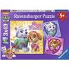 PAW PATROL Puzzles 3x49 Pieces - Charming Dogs - Ravensburger - Children from 5 Years Old