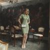 Elegantes gestricktes kurzes Kleid mit Rüschen und Ärmeln: Vintage, Lässig, Kurvenbetont, High-Waist Mini-Kleider 2026 Sommer Neuheiten
