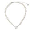 Trendy Unisex Butterfly Pearl Necklace - Hip Hop, Light Luxury, European & American Style
