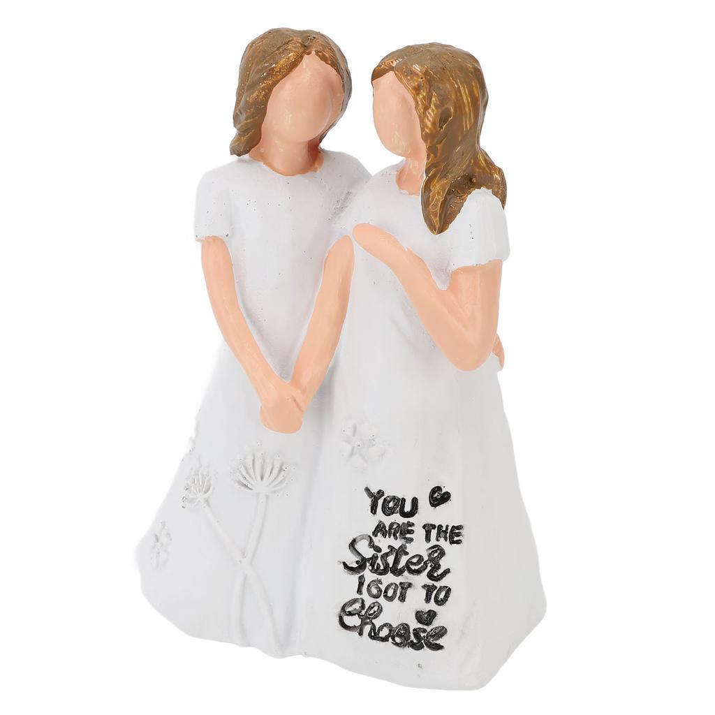 Friend Statue You Are The Sister I Got to Choose Ornament Friendship Figurine for Holiday Present an
