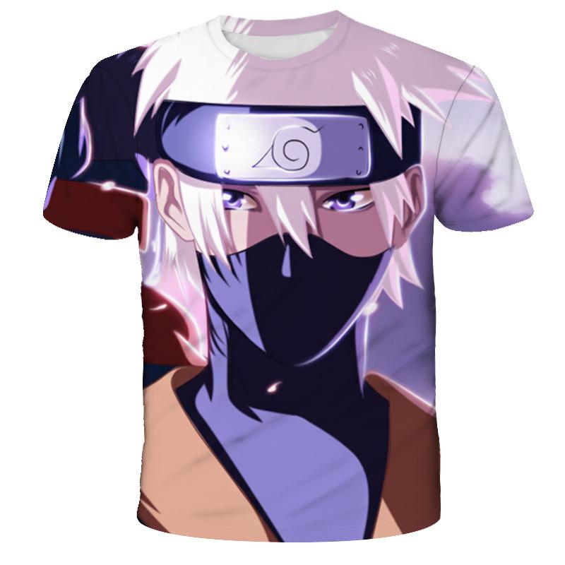 Anime Naruto Summer Men's T-shirt 3D Digital New Casual T-shirt