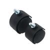 Threaded Stem Furniture Casters with Brake: 1, 1.5, 3 Inch Wheels for Coffee Tables, Sofas, Trolleys, and Bedside Cabinets.
