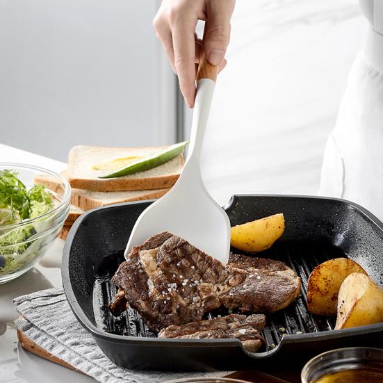 Žáruvzdorná špachtle Potravinářská Vodotěsná Vaření Nudlová lžíce Děrovaná špachtle do jídelny