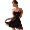 Premium Suspender Nightgown Women's Ice Silk Summer Suit Sexy Pure Desire Short Skirt Cool Sense Sleeveless