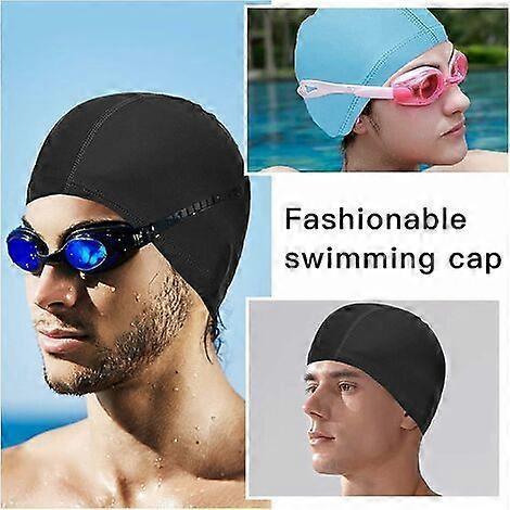 Swimming Cap Swimming Pool Mixed Adult Men-Women Soft and Comfortable PU Fabric