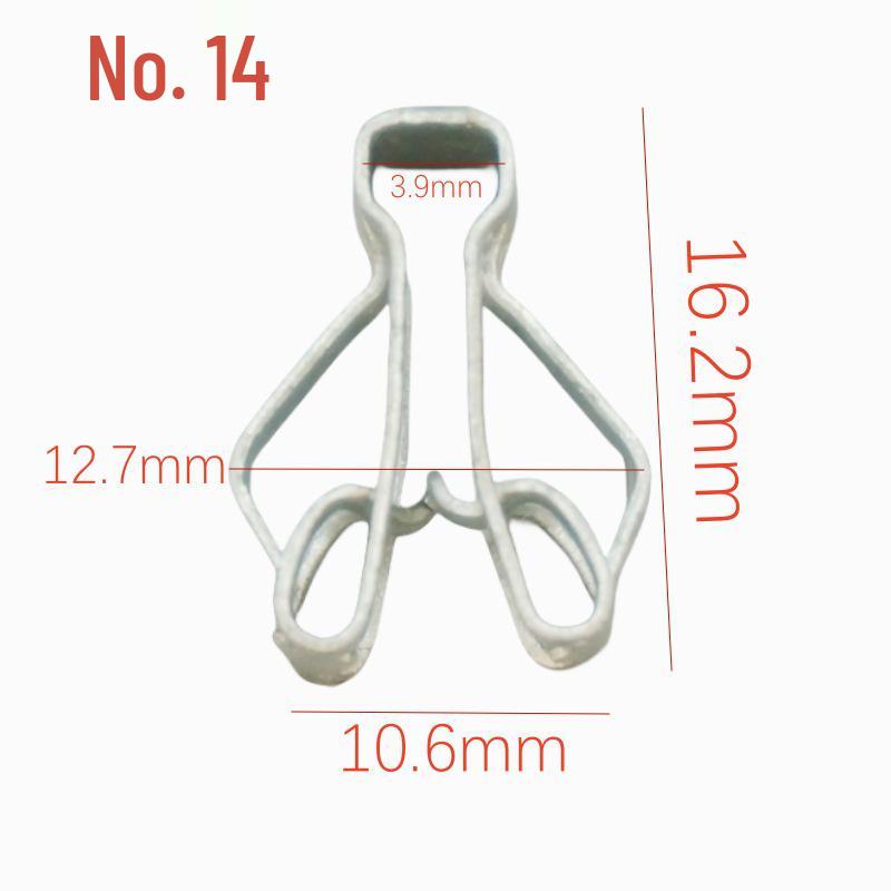 Galvanized Metal Snap Fastener: V-Shaped and U-Shaped Steel and Stainless Steel Clips