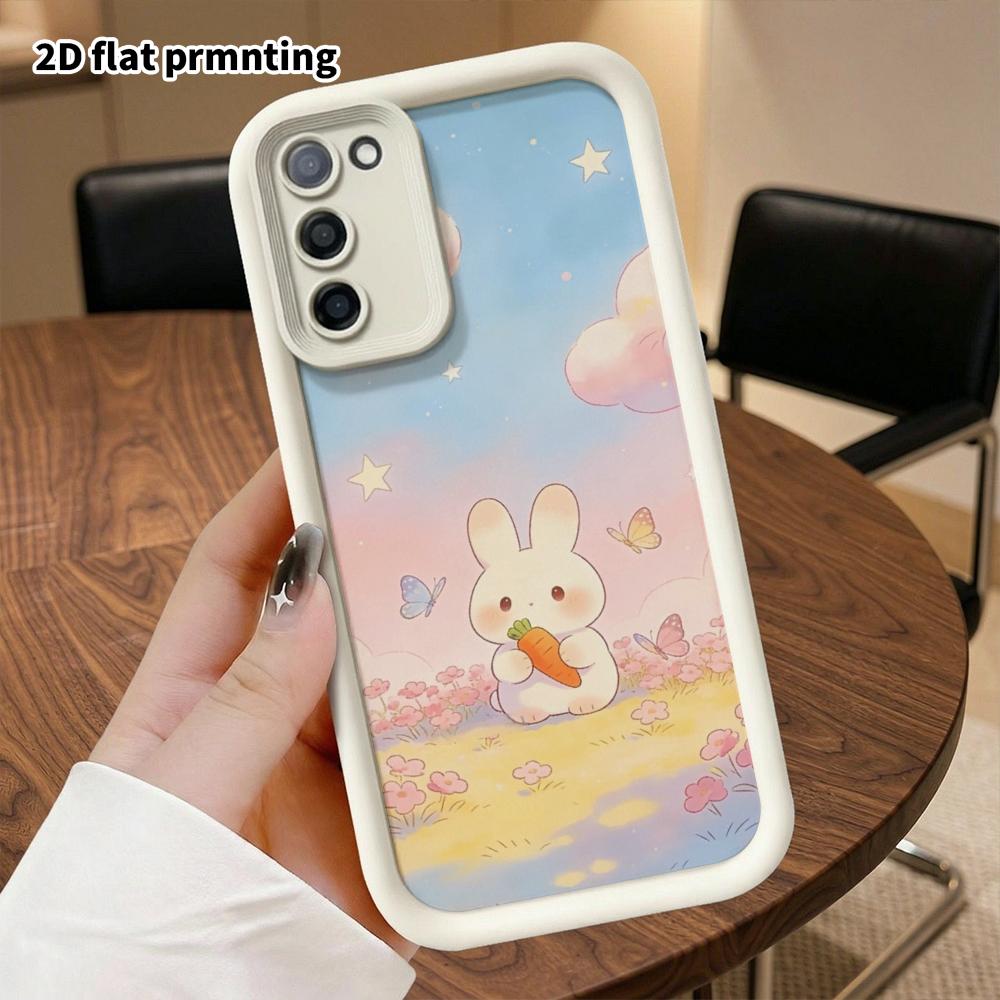 Phone Case: 2D Flat Samsung Galaxy A34 A35 M05 M06 S20 S22 S21 FE Plus 5G Step-style Protective Case, Cute Watercolor, Christmas and Halloween Gift