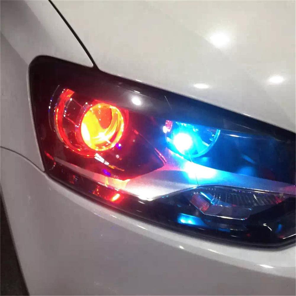 2x RGB LED Light Devil Demon Eyes Bulbs Bluetooth APP Control Headlight Retrofit